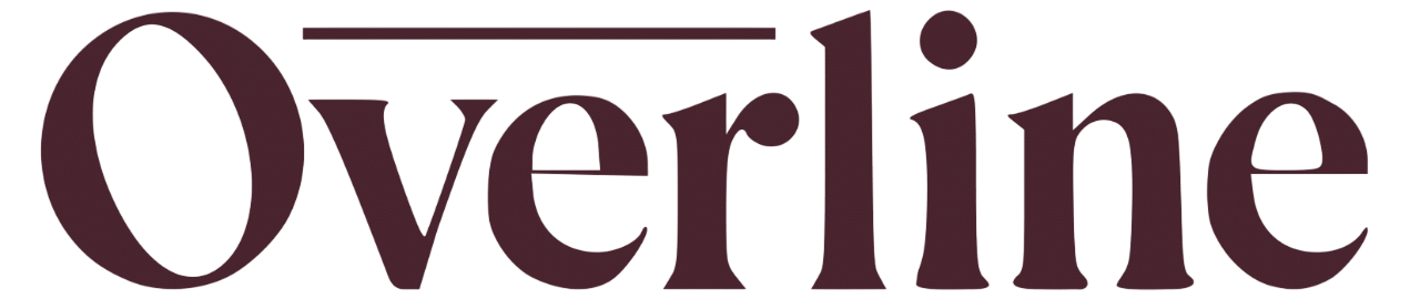 overline logo oxblood bg